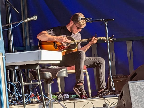 Jappe tijdens een concert