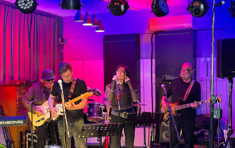 Guitar Joe live tijdens een jam met The Providers